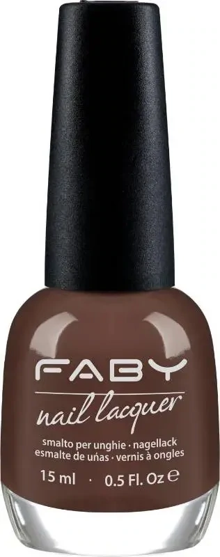 An Espresso, Please - 15ml Vernis à ongles vegan brun Faby, vernis à ongles naturel sans substances nocives