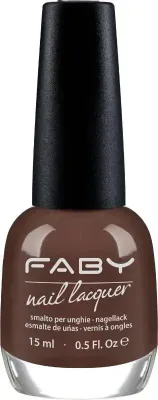 Brauner veganer Nagellack Faby, natürlicher Nagellack ohne Schadstoffe