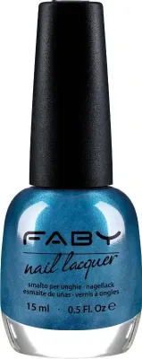 Blue vegan Nail Polish Faby, natural nail polish without harmful substances
