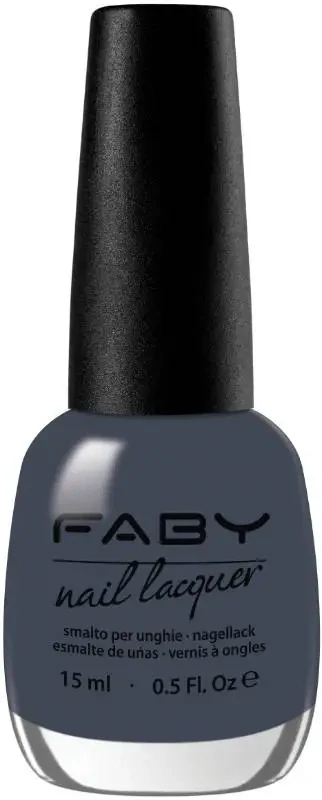Grauer veganer Nagellack Faby, natürlicher Nagellack ohne Schadstoffe