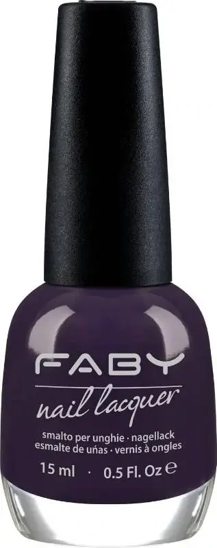 Midnight Bath - 15ml Paarse Vegan Nagellak Faby, natuurlijke nagellak zonder schadelijke stoffen