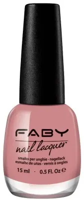 Rosebud - 15ml Roze vegan nagellak Faby, natuurlijke nagellak zonder schadelijke stoffen