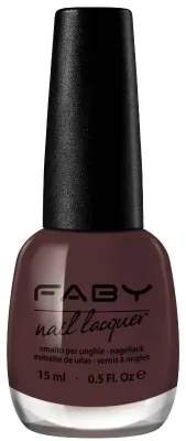 Brauner veganer Nagellack Faby, natürlicher Nagellack ohne Schadstoffe