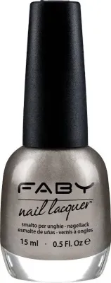 Vernis à ongles vegan argenté Faby, vernis à ongles naturel sans substances nocives