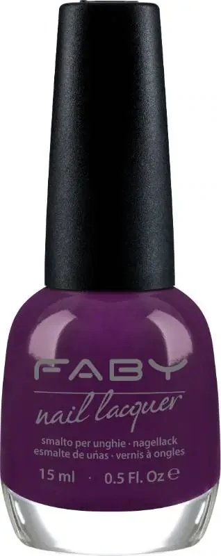 Purple Vegan Nail Polish Faby, natural nail polish without harmful substances