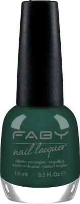 Green vegan Nail Polish Faby, natural nail polish without harmful substances