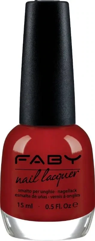 Abracadabra - 15ml Vernis à ongles vegan rouge Faby, vernis à ongles naturel sans substances nocives
