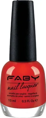 Oranje vegan Nagellak Faby, natuurlijke nagellak zonder schadelijke stoffen