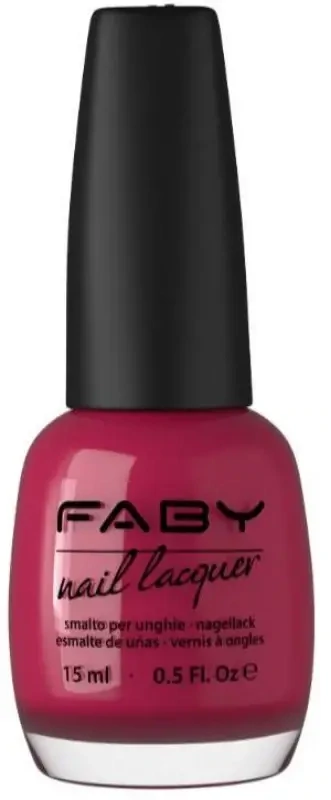 Roter veganer Nagellack Faby, natürlicher Nagellack ohne Schadstoffe