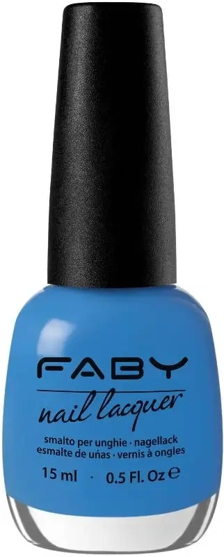 Let's Dance - 15ml Vernis à ongles vegan bleu Faby, vernis à ongles naturel sans substances nocives