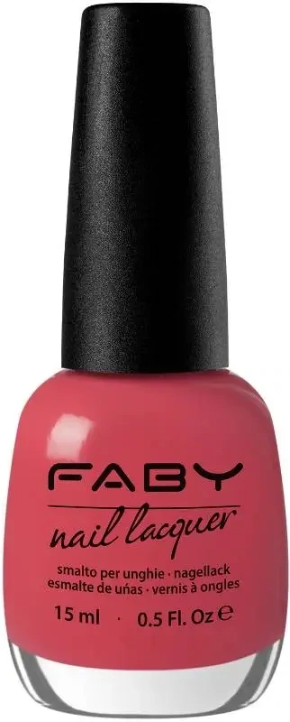 Shopping in Camden Town - 15ml Pink vegan nail polish Faby, natural nail polish without harmful substances