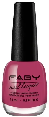 Pink vegan nail polish Faby, natural nail polish without harmful substances