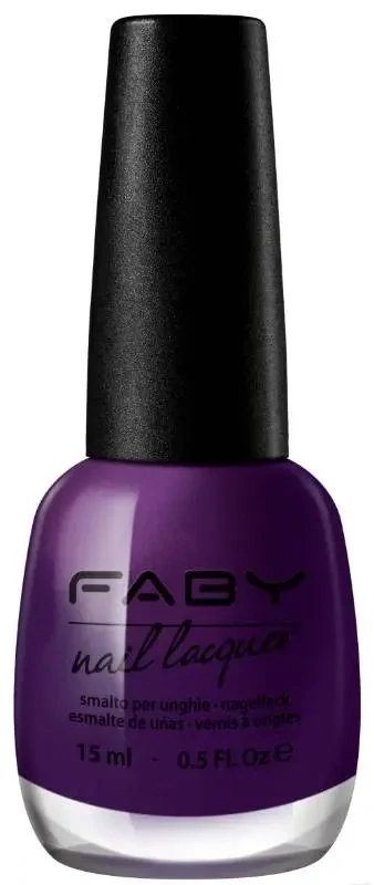 Blueberries and soda - 15ml Paarse Vegan Nagellak Faby, natuurlijke nagellak zonder schadelijke stoffen
