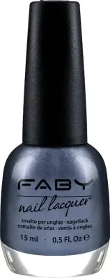 Look through the Louvre pyramid - 15ml Vernis à ongles vegan bleu Faby, vernis à ongles naturel sans substances nocives