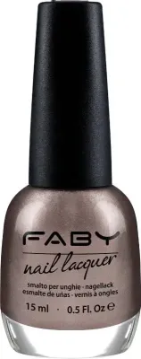 Silver vegan Nail Polish Faby, natural nail polish without harmful substances
