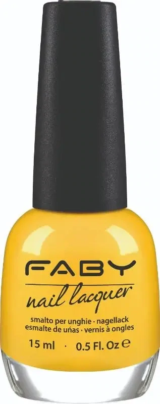 Marry me Robbie! - 15ml Gele vegan Nagellak Faby, natuurlijke nagellak zonder schadelijke stoffen