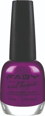 Violetter veganer Nagellack Faby, natürlicher Nagellack ohne Schadstoffe