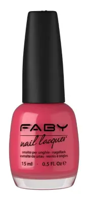 Pink Vegan Nail Polish Faby, natural nail polish without harmful substances