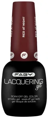 Vernis semi-permanente rouge | vernis gel rouge | FABY