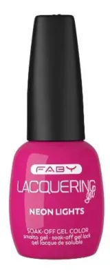 Neon Lights - Lacquering gel - 15ml Rosa Gel-Lack | Rosa Gel-Nagellack | FABY