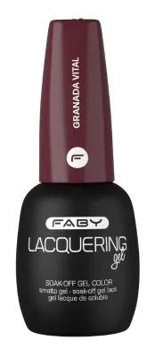 Bordeauxfarbener Gel-Lack | Burgunder Gel-Nagellack | FABY