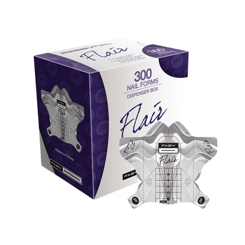 Essential Flair Nail Forms - Jenius Gel - 300st Sjablonen voor nagels, ideaal voor kunstnagels | Jenius Gel | FABY