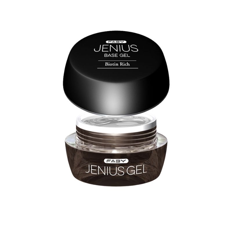 Base Biotin Rich - Jenius Gel - 15g Base Biotin Jenius Gel voor sterke, gezonde nagels met biotine-boost