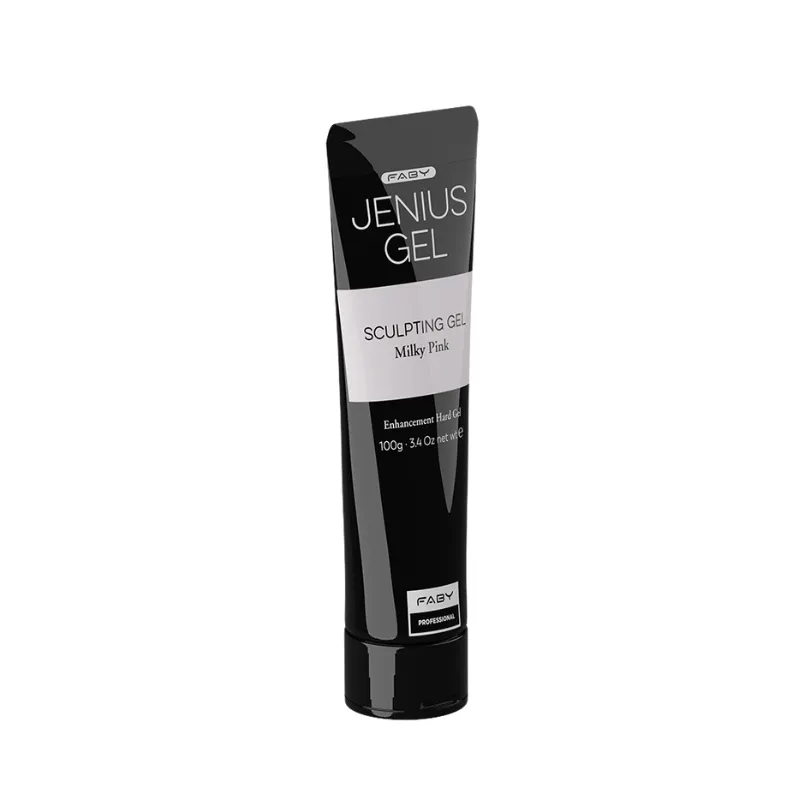 Milky Pink Sculpting gel - Jenius Gel - 100g Base Biotin Jenius Gel – Hard Gel - FABY