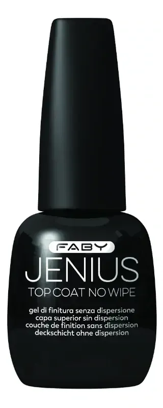 Top Coat No-Wipe | Jenius Gel - 15ml Top Coat No-Wipe | Jenius Gel | FABY