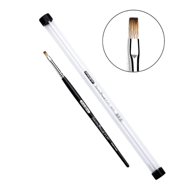 Platte Tracer Borstel – Jenius Gel Gel penseel | Professionele kwaliteit | Vegan