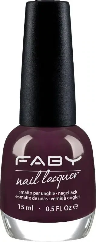 Shall We Dance in the Dark? - 15ml Vernis à ongles vegan bordeaux Faby, vernis à ongles naturel sans substances nocives