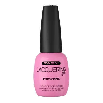 Popsy Pink - Lacquering Gel - 15ml Pink gel polish | Pink gel nail polish | FABY