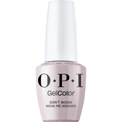 Nude OPI gellak met glanzende afwerking, Don't Bossa Nova Me Around. Langhoudende salonkwaliteit, uitharden met lamp.