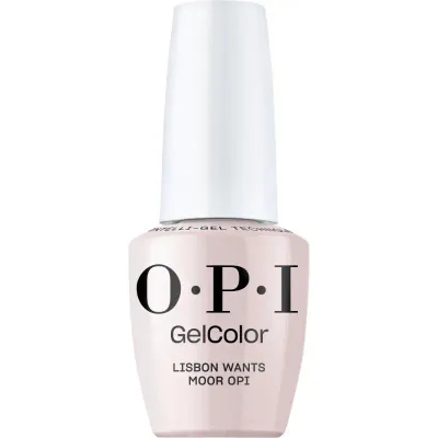 OPI Gelcolor vernis gel Lisbon Wants Moor – rose doux brillant pour une manucure romantique et raffinée.