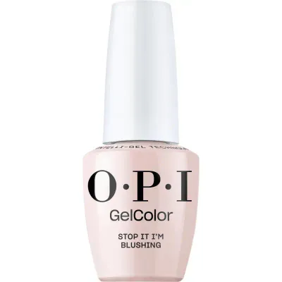 Stop It I'm Blushing - GelColor - 15ml OPI GelColor Stop It I'm Blushing gel polish – a soft, glossy nude for a subtle and elegant nail look.
