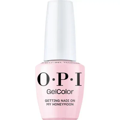 OPI GelColor Getting Nadi On My Honeymoon – glanzende roze gellak met een zachte en romantische finish, perfect voor elke gelegenheid.