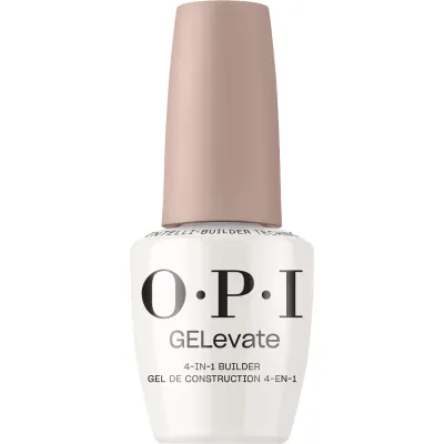Gel de construction GELevate 4-en-1 Blank Canvas – gel blanc pour renforcer et allonger, soak-off, vegan et sans HEMA.