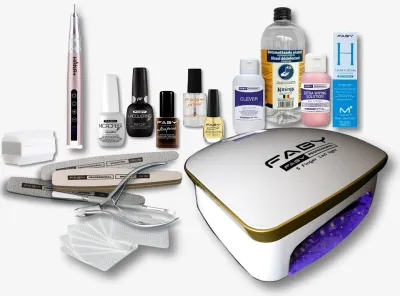 BIAB Kit Starter Set by FABY – complete set for professional BIAB nail results with lamp.