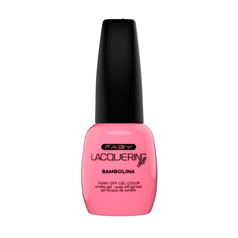 Bambolina - Lacquering gel - 15ml Gel Faby Juego del Sol Orange Mediterranea – packshot