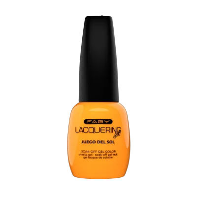 Juego del Sol - Lacquering gel - 15ml Faby Gellak Juego del Sol Oranje Mediterranea – packshot