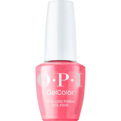 If U Like Pinka Coladas - GelColor - 15ml OPI If U Like Pinka Coladas GelColor roze shimmer gellak flesje