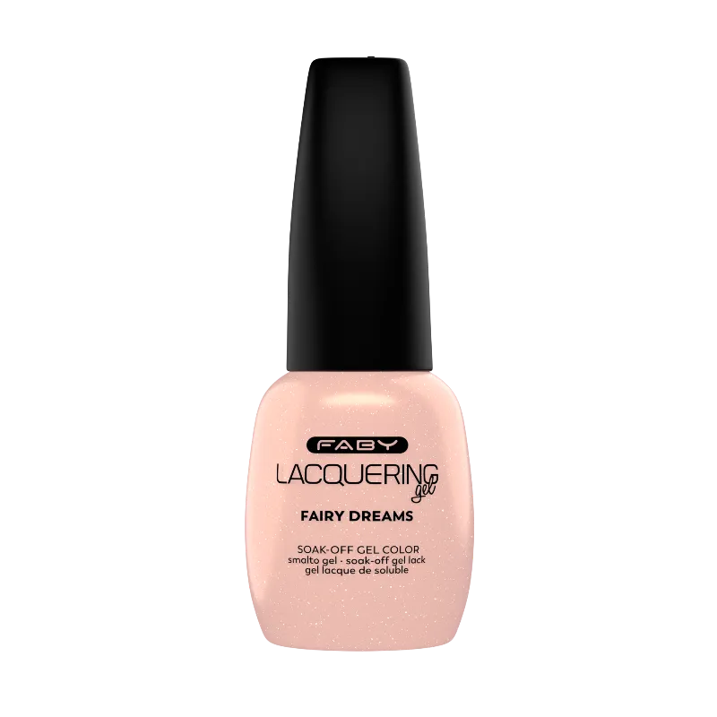 Fairy dreams - Lacquering Gel - 15ml Fairy Dreams gellak van FABY in flesje met delicate transparante roze tint