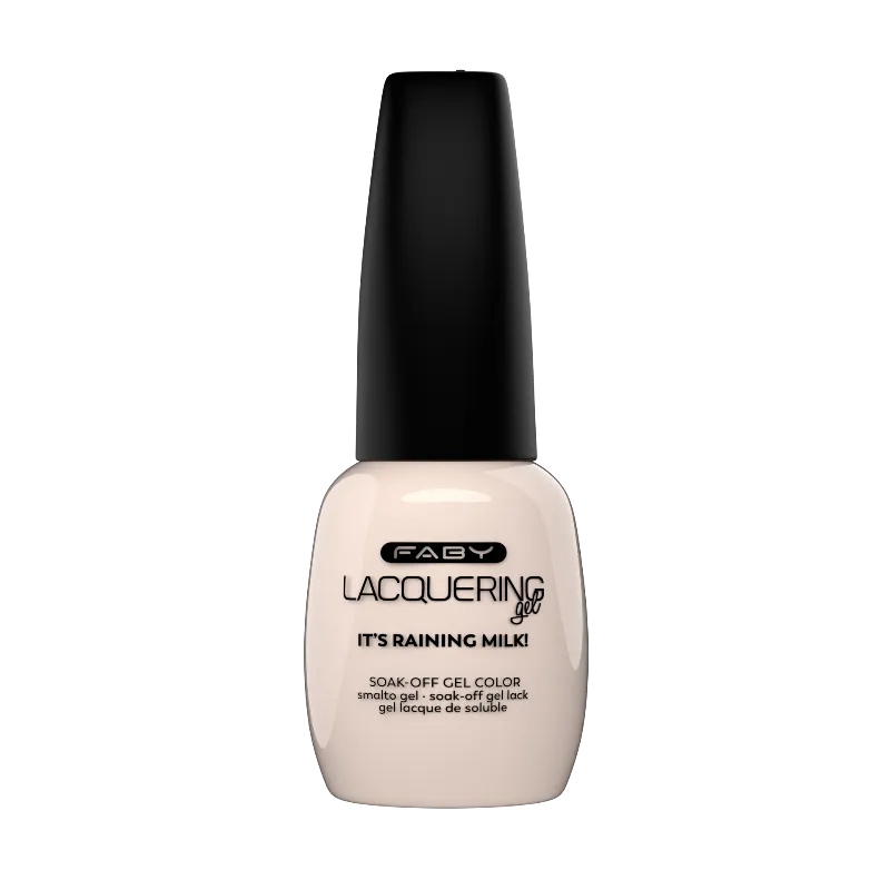 It's raining milk! - Lacquering Gel - 15ml FABY It's Raining Milk! Gel-Nagellack in der Flasche mit sanftem milchigem Weiß
