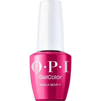 OPI GelColor Koala Bear-y gel polish bottle with berry pink crème finish