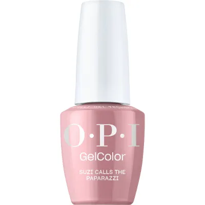 Vernis gel OPI GelColor Suzi Calls the Paparazzi en flacon avec teinte rose chaud à finition crème