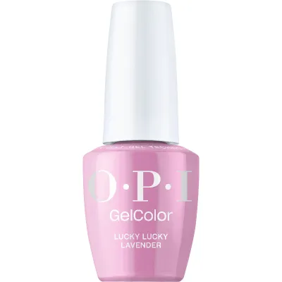 Vernis gel OPI GelColor Lucky Lucky Lavender en flacon avec teinte rose lavande à finition crème
