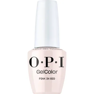 OPI GelColor Pink in Bio Gel-Nagellack in der Flasche mit hellrosa Creme-Finish