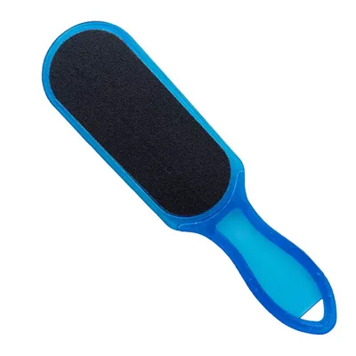 Professionelle Hornhautfeile mit blauem Griff für Pediküre und Fußpflege