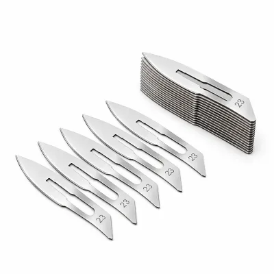 Sterile No. 23 carbon steel scalpel blades for pedicure and podiatry