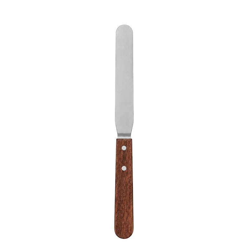 Metall-Wachsspatel – Edelstahl mit Holzgriff Metall-Enthaarungsspatel mit Holzgriff für professionelle Haarentfernung
